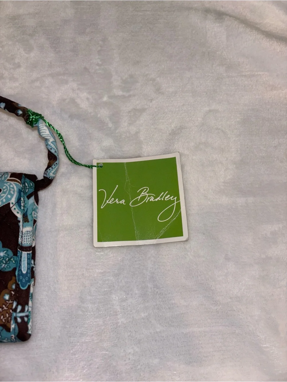 New Vera Bradley Java Blue Wallet Crossbody RETIRED